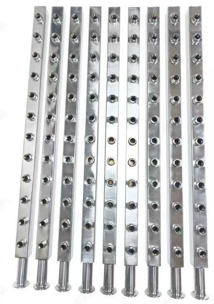 liquid cooling water manifold and distributor bars